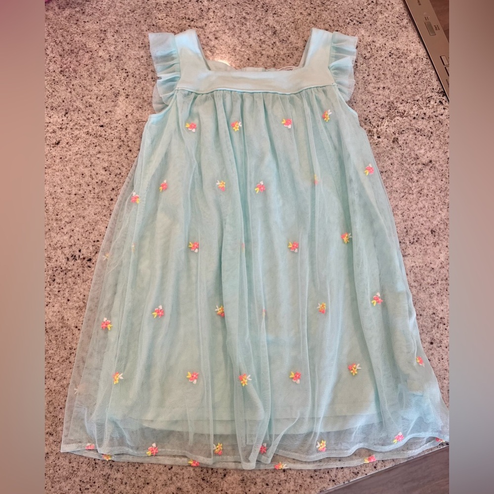Toddler girl tulle floral dress 4T